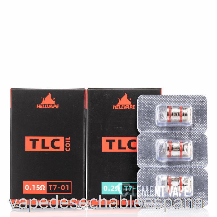 Bobinas De Repuesto Vape Desechables España Hellvape Tlc Bobinas 0.15ohm T7-01